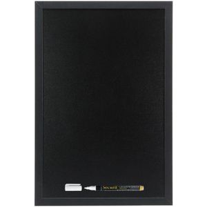 Zwart krijtbord/schoolbord met 1 stift 40 x 60 cm