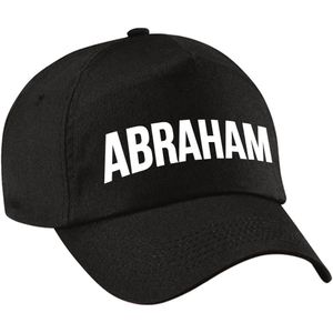 Abraham cadeau pet /cap zwart voor heren