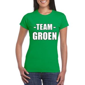 Team groen shirt dames voor sportdag