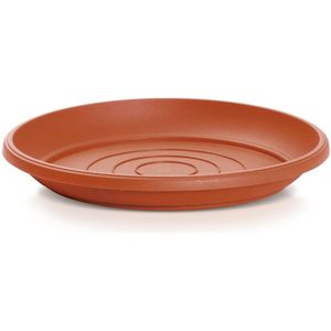 Opvangschaal/onderschaal bloempot/plantenpot - terracotta - rond - Dia 33 cm