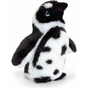 Keel Toys pluche Humboldt pinguin knuffeldier - wit/zwart - staand - 18 cm