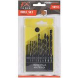 FX Tools - Borenset - 13-delig - Zwart - Metaal - Inclusief Houder