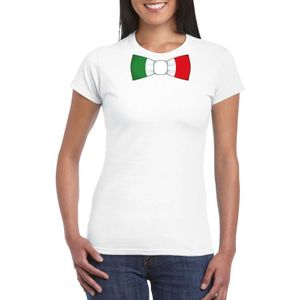 Shirt met Italie strikje wit dames