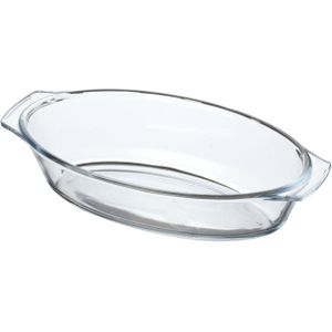 Chef Traiteur Ovenschaal van borosilicaat glas - ovaal - 0.7 Liter - 24 x 13 x 5 cm