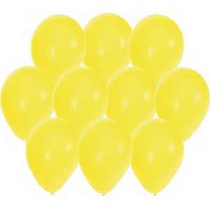 60x stuks Gele party ballonnen 27 cm