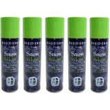 5x Kunst sneeuw glow in the dark 150 ml