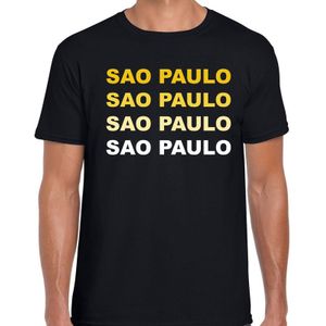 Sao Paulo / Brazilie steden shirt zwart voor heren