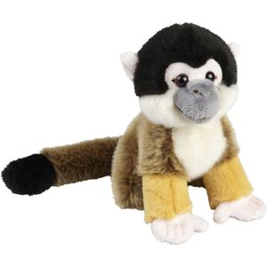 Pluche knuffel dieren Squirrel aapje 18 cm - Speelgoed apen/aapjes knuffelbeesten