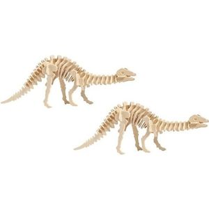 2x Bouwpakket hout Apatosaurus dinosaurus 3D puzzel kopen? | Vergelijk 1  prijzen online! | BESLIST.nl