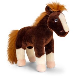 Pluche knuffel dieren paardje 26 cm - Knuffelbeesten - Boerderij dieren paarden speelgoed