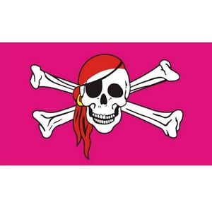 Roze piratenvlaggen
