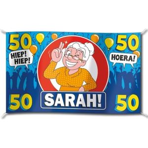 50 jaar versiering banner 100 x 150 cm