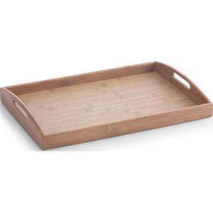 Bruine dienblad rechthoek bamboe hout 44 x 30 cm - Keukenbenodigdheden - Dranken serveren