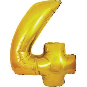 Gouden ballon cijfer 4