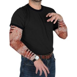 Zombie verkleed/feest tattoosleeves voor volwassenen