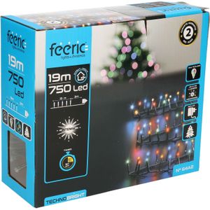 Feeric lights and christmas kerstverlichting gekleurd -18 m -750 leds