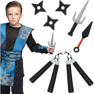 Boland Verkleed speelgoed Ninja uitrusting wapens set - 7 stuks - kunststof - voor kinderen/volwassenen