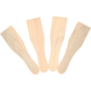 HI Gourmetspatels - 4x - Hout - 15 X 4 cm - Gourmetten - Racletten - Grillen