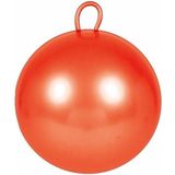 2x stuks rode skippybal 60 cm voor jongens/meisjes