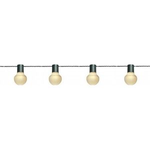 3x Binnen/buiten verlichting lichtsnoer 10 meter met warm witte LED lampjes