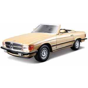 Bburago Modelauto Mercedes 450 SL cabrio 1:32 - speelgoed auto schaalmodel