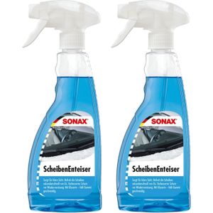 Sonax Ruitenontdooier spray - 2x - voor auto - 500 ml - antivries sprays - winter/vorst