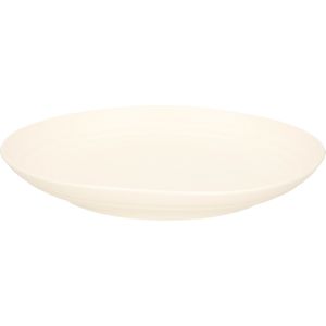 PlasticForte Rond bord/camping bord - D25 cm - Ivoor wit - kunststof