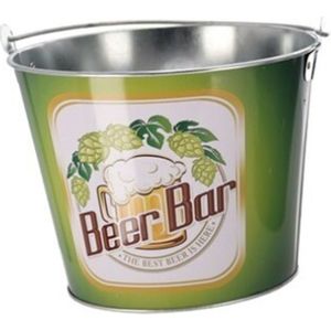 IJsemmer/bierkoeler Retro look - 4.5L - metaal - 22 x 17 cm