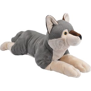 Pluche knuffel dieren grote wolf 41 cm