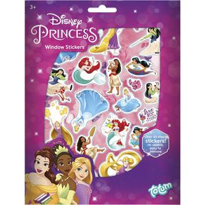 Totum Disney Princess auto raamstickers - 45 stuks - prinsessen thema - voor kinderen