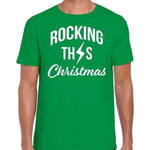 Rocking this Christmas fout t-shirt - groen - heren - Rock kerstshirts / Kerst outfit M