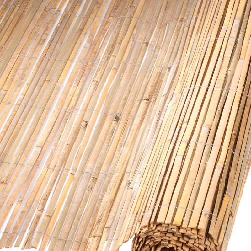 2x bamboemat gespleten 100 x 500 cm bamboe (tuinartikelen) | € 80 bij | beslist.nl