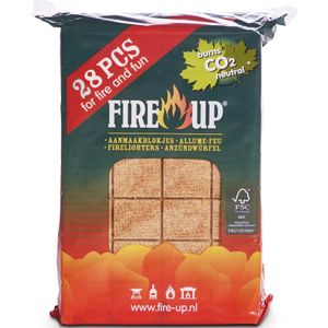 Fire-Up Barbecue aanmaakblokjes - 28x - reukloos - niet giftig - BBQ