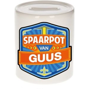 Vrolijke kinder spaarpot voor Guus