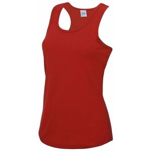 Sportkleding sneldrogend rode dames hemd