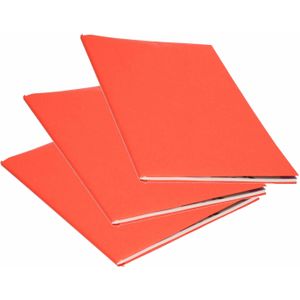 6x Rollen kraft kaftpapier rood 200 x 70 cm