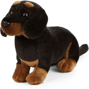 Pluche Teckel Honden Knuffel 20 cm - Teckel Huisdieren Knuffels - Speelgoed