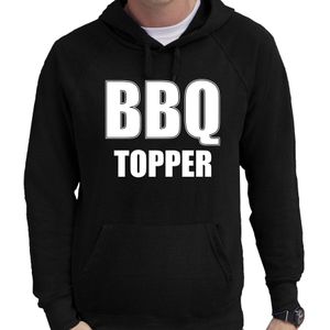 Barbecue cadeau hoodie BBQ topper zwart voor heren - hooded sweater