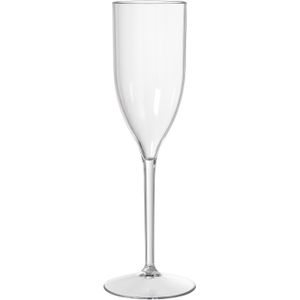 Duni Champagneglas Elegance - chique - onbreekbaar kunststof - 130 ml - vaatwasser bestendig - plastic wijnglazen