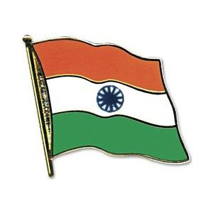 Pin speldje broche - Vlag India - 20 mm - blazer revers pin - landen decoraties