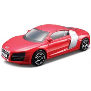 Speelgoedauto Audi R8 rood 1:43/10 x 4 x 3 cm