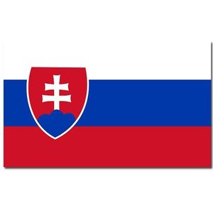 Gevelvlag/vlaggenmast vlag Slowakije 90 x 150 cm