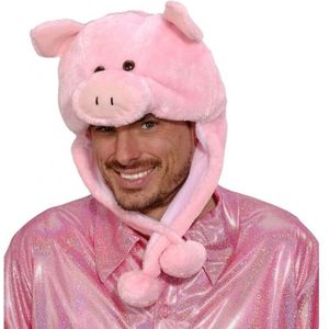 Roze varkens muts voor volwassenen