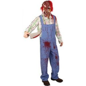 Halloween Zombie kostuum met bloedspetters
