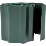 2x stuks Kunststof grasranden / borderranden groen 9 m x 15 cm inclusief Bison PVC lijm