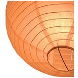 Lampionset oranje 25 cm met lampionstokje