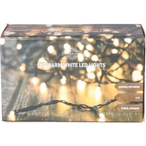 Svenska Living Kerstverlichting - 80 leds - warm wit - 600 cm