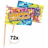 72x Prikkers Happy Birthday