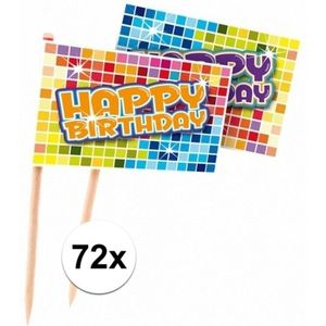72x Prikkers Happy Birthday