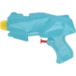 1x Mini waterpistooltje/waterpistolen 15 cm blauw